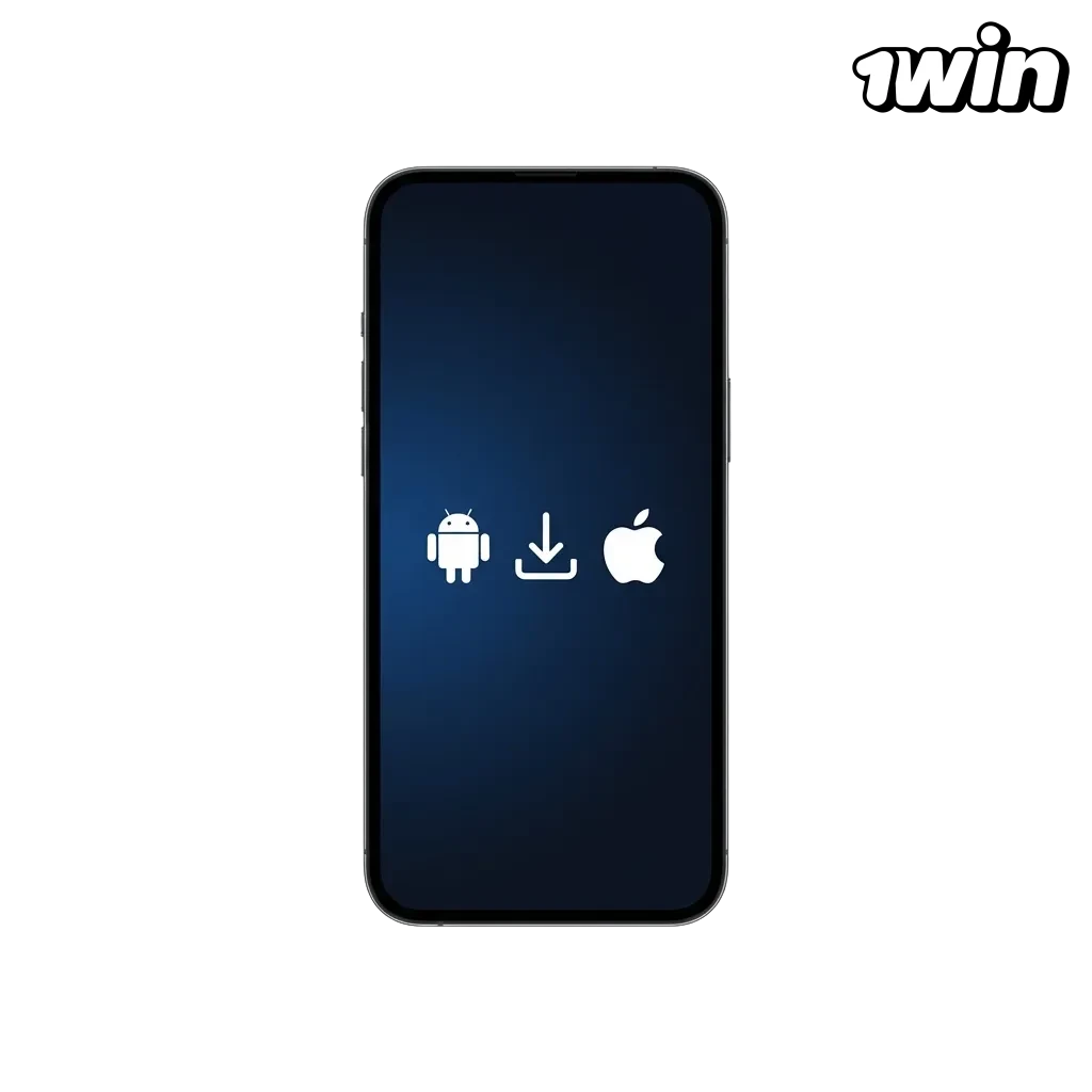 Pantalla de móvil mostrando la app 1win Perú con apuestas deportivas, casino y bono de bienvenida para nuevos usuarios