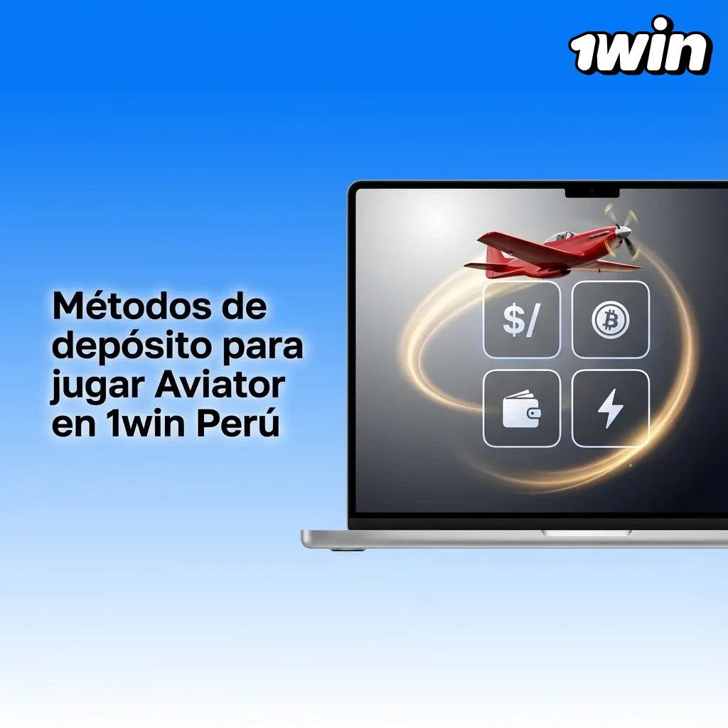 Ilustración de métodos de depósito en 1win Perú: Yape, Plin, Payvalida, tarjetas, bancos, Airtm, criptos y efectivo