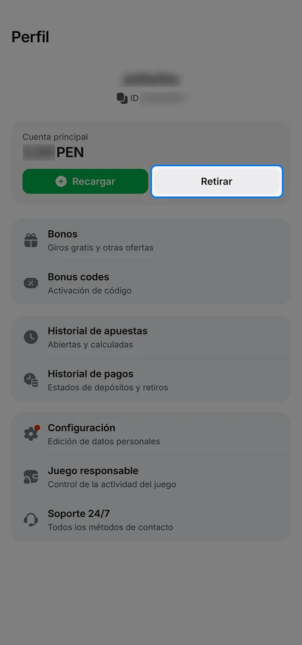 Juega el bono y retira tus ganancias en el casino 1win.