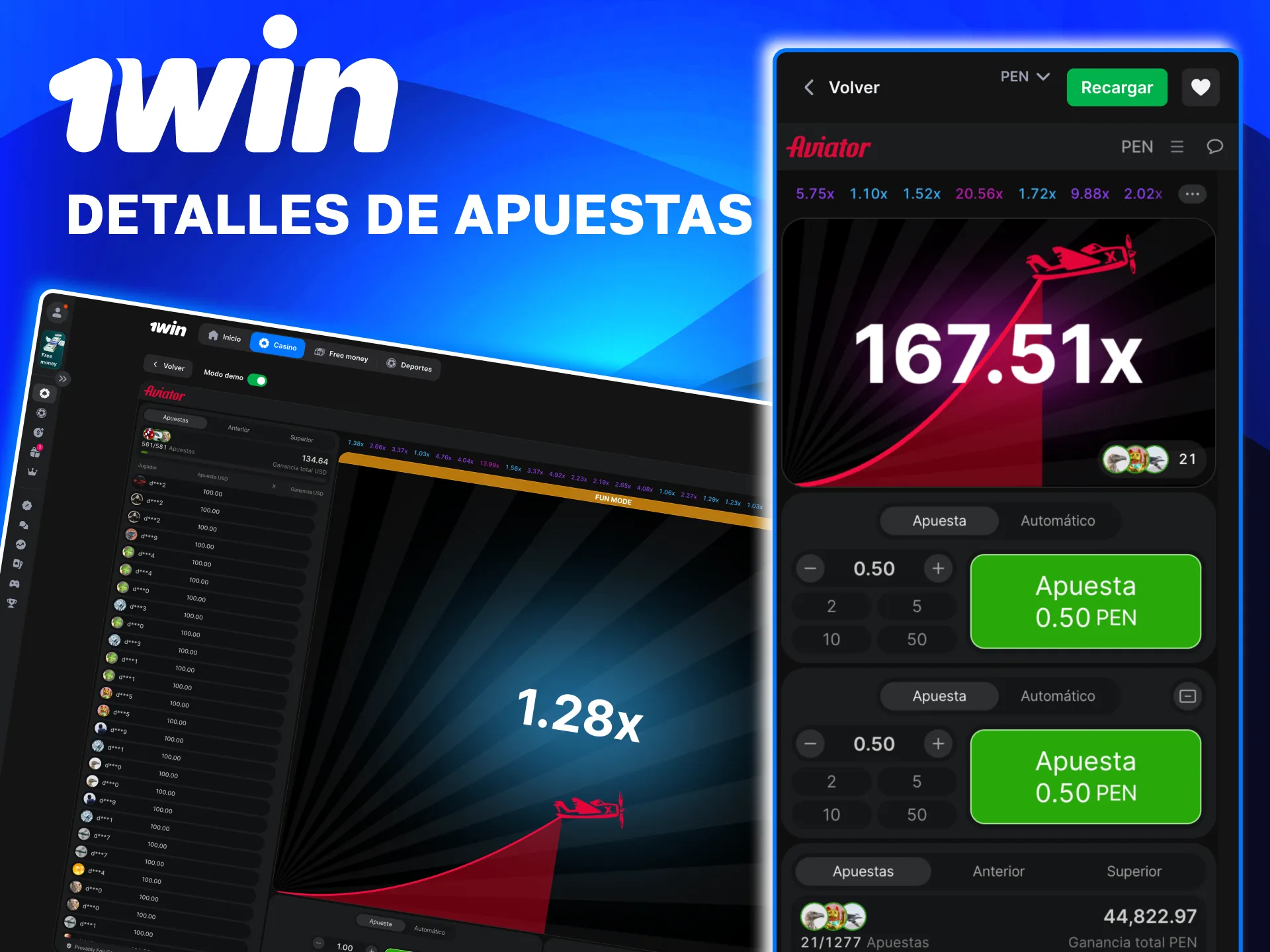 Tragamonedas crash Aviator en 1win con apuestas mínimas accesibles y giros rápidos.