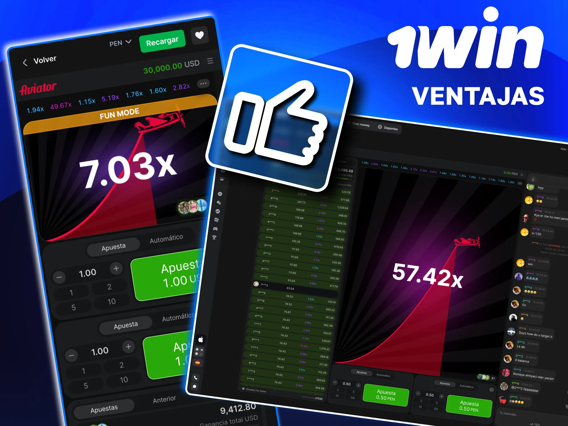 Experiencia Aviator en 1win con bonos de bienvenida, pagos en soles y juego crash dinámico.