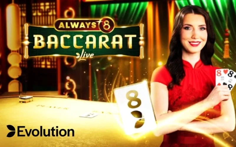 Baccarat Live Punto Banco en 1win con apuestas a jugador, banca o empate.