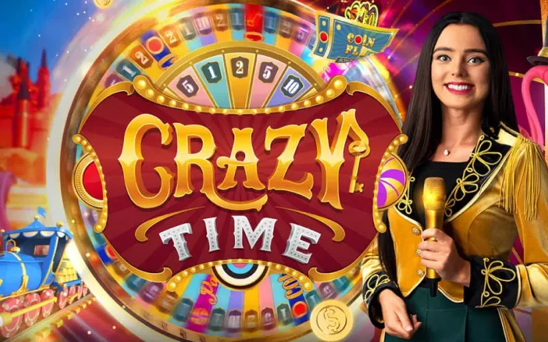 Crazy Time online en 1win con experiencia dinámica y entretenimiento estilo game show.