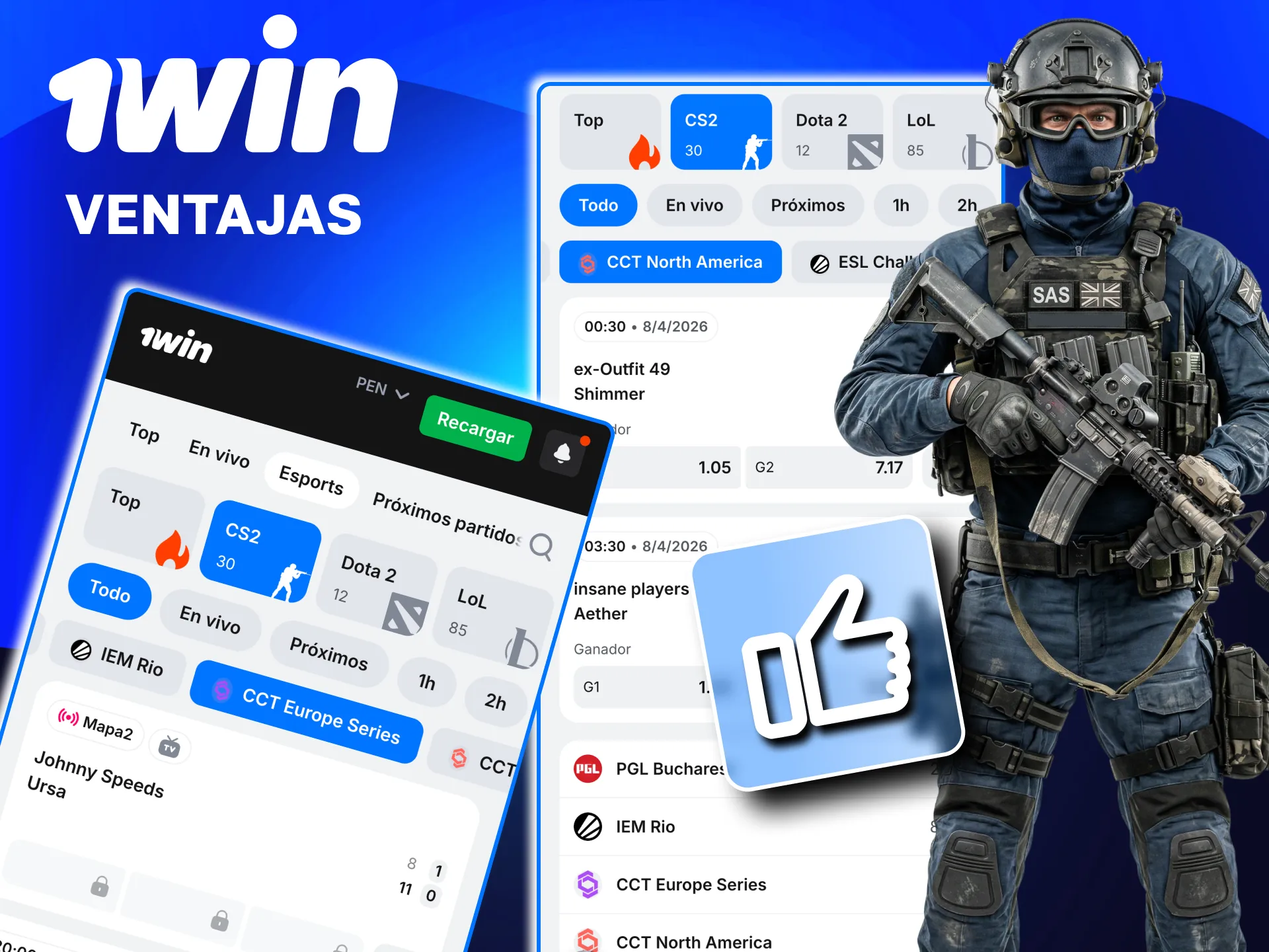Plataforma oficial de 1win Perú para apostar en CS2 con promociones y mercados variados.