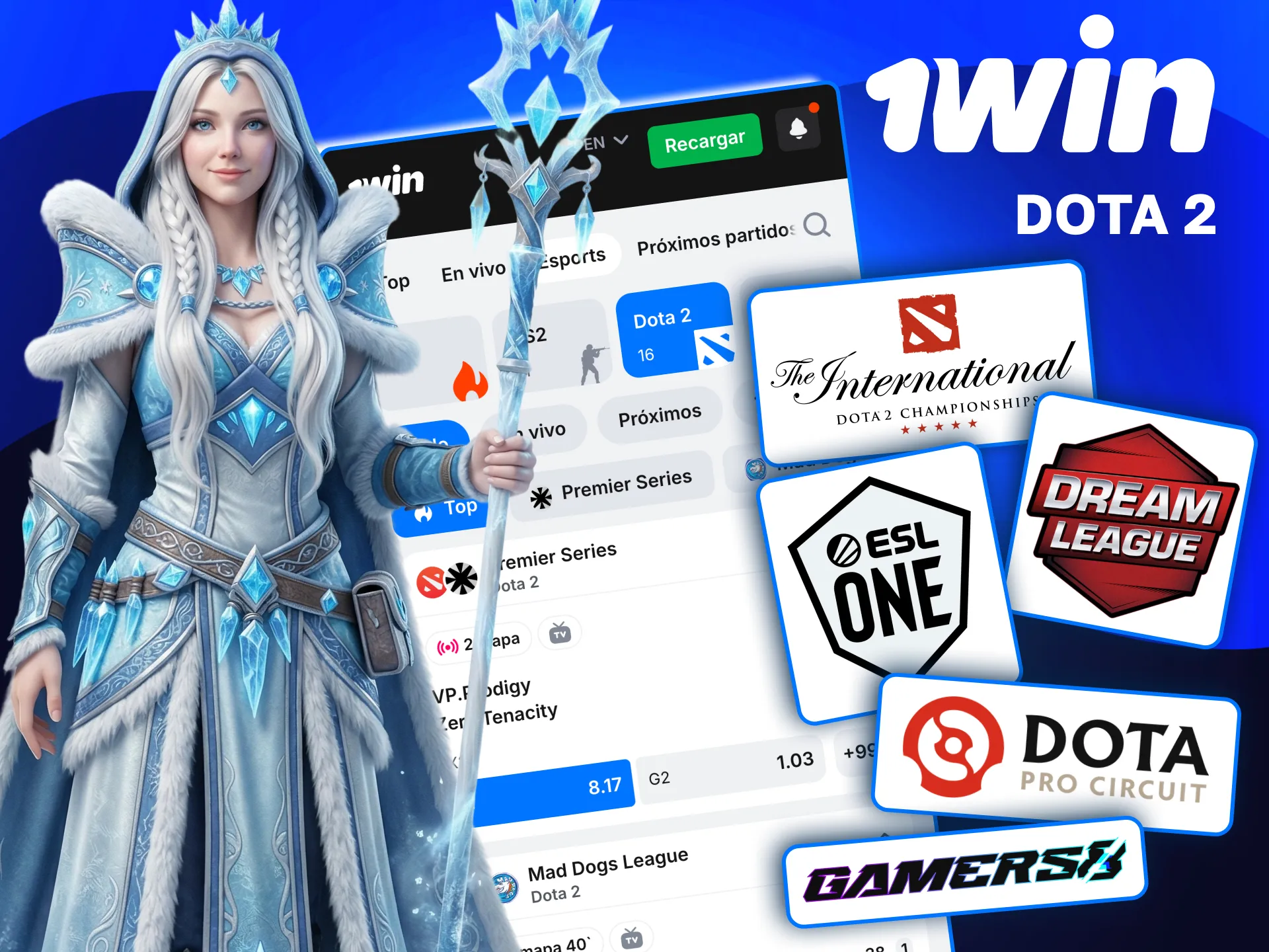 En 1win apuesta en Dota 2 en vivo con cuotas dinámicas y torneos internacionales.