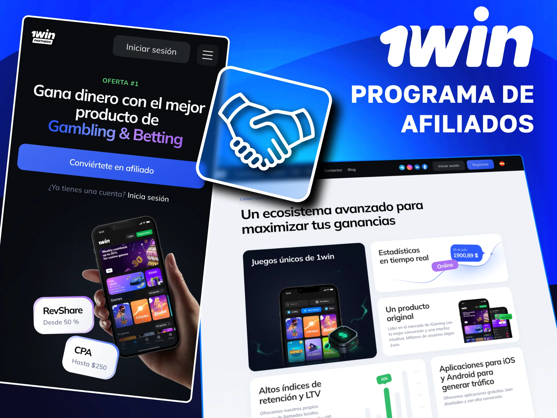 Monetiza tu tráfico con el programa de afiliados de 1win Perú.
