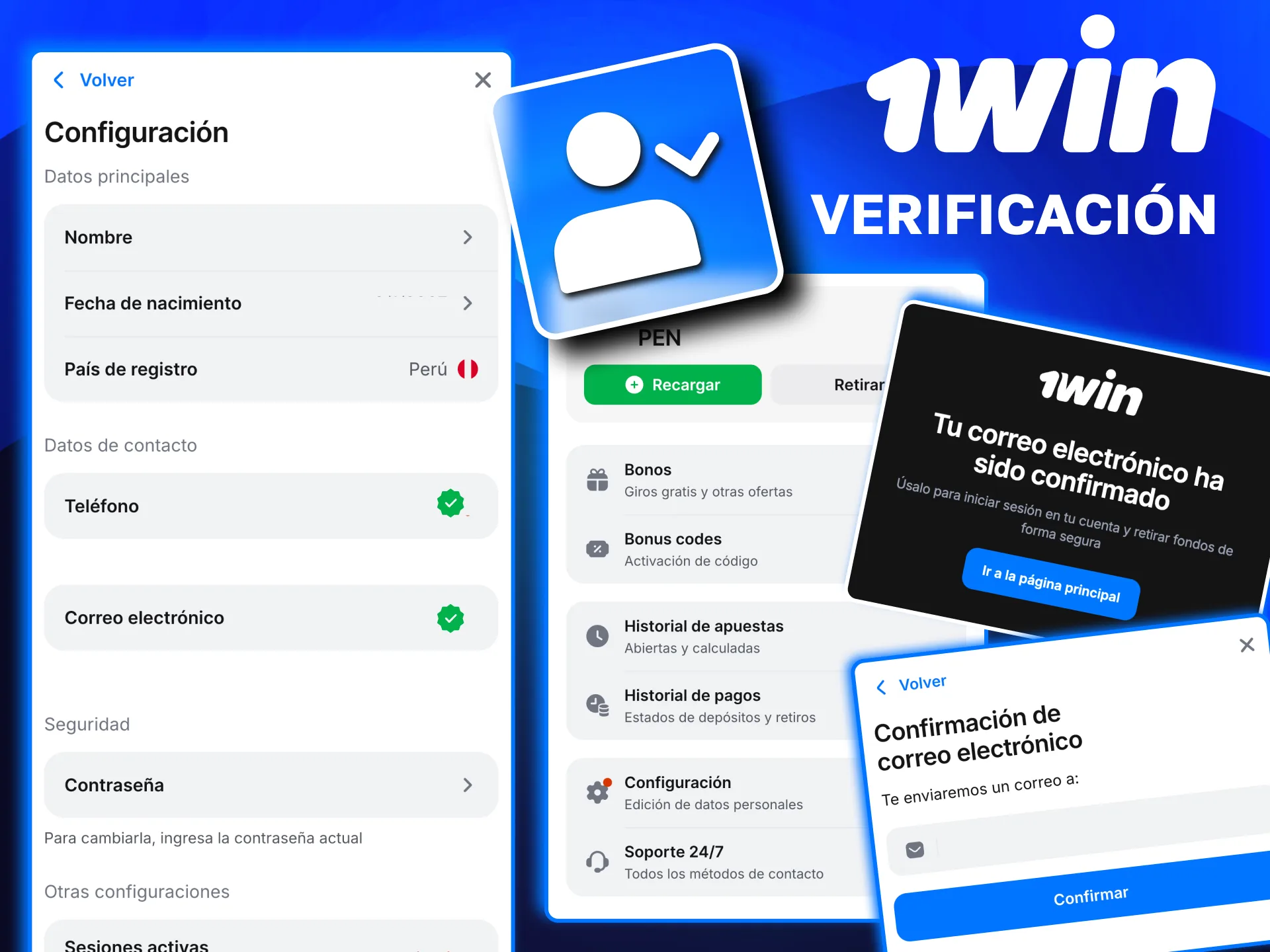 Proceso seguro de verificación en 1win para retiros rápidos.